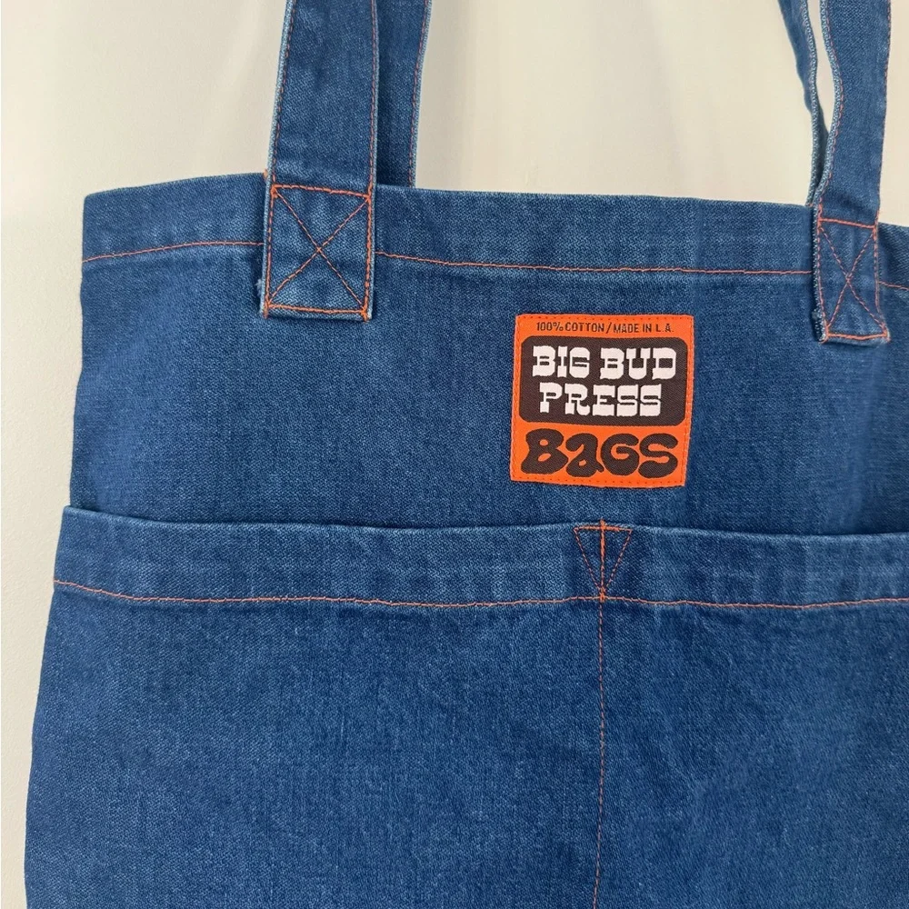 Big bud press denim everyday tote bag nwot dark wash - Picture 3 of 4